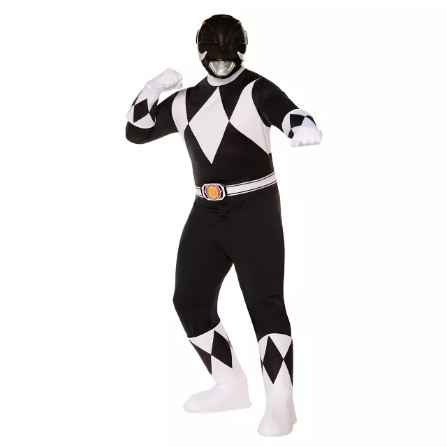 Adult Black Power Ranger Costume -  Mighty Morphin Power Rangers at Spencer's