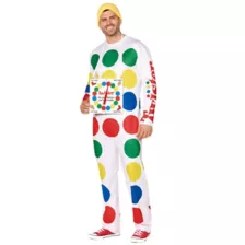 Adult Twister Board Game Jumpsuit Costume at Spencer's