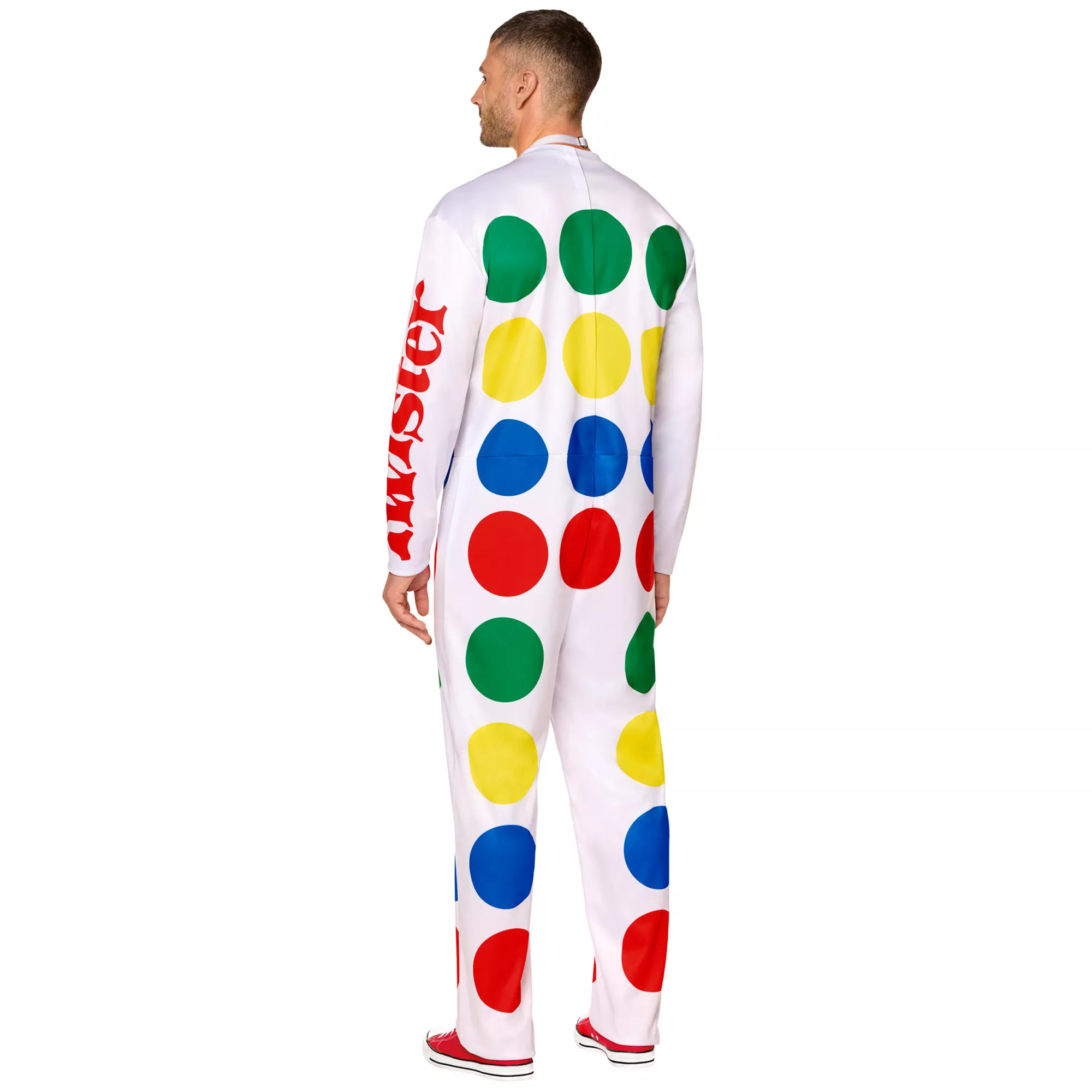 Adult Twister Board Game Jumpsuit Costume at Spencer's
