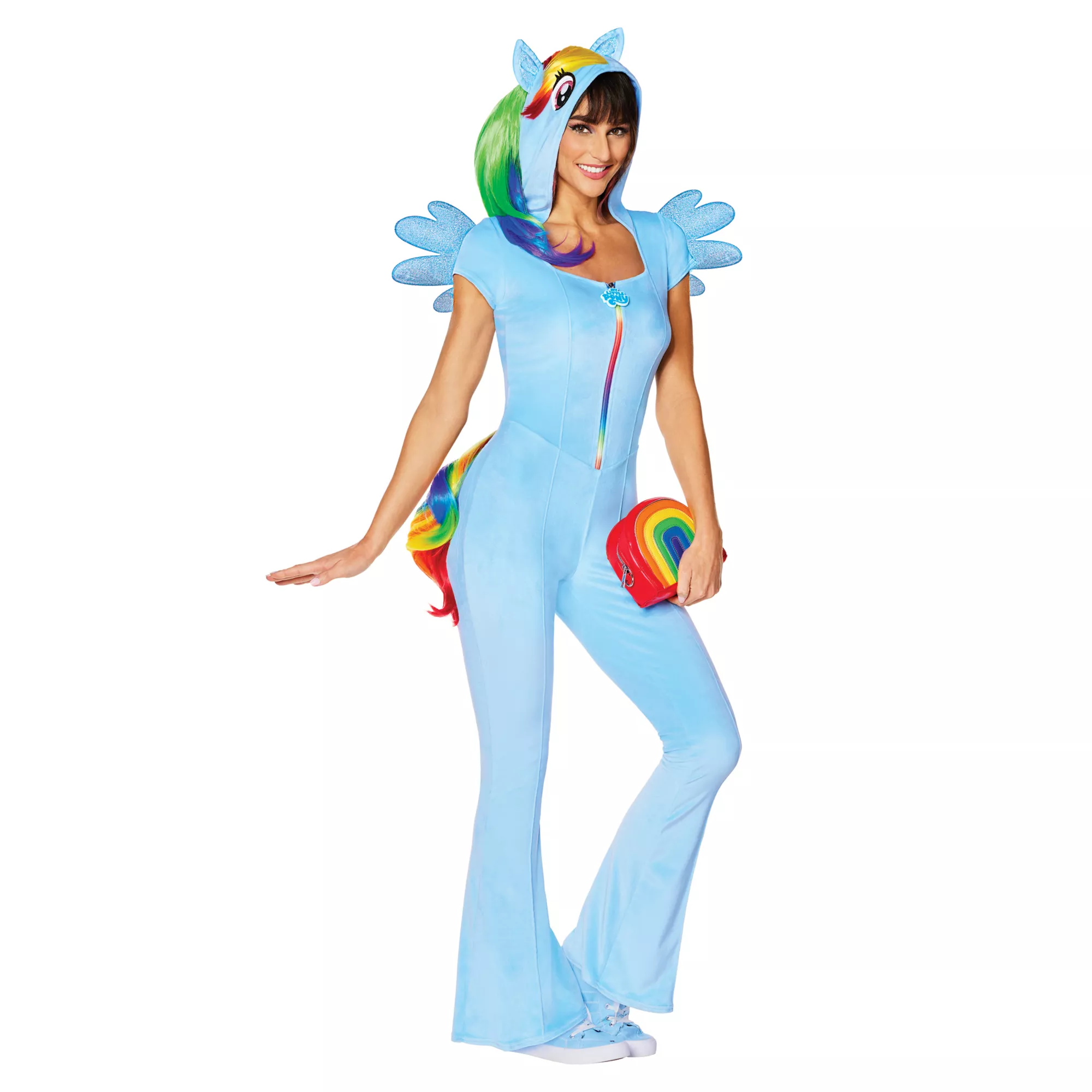 Adult Rainbow Dash Jumpsuit Costume -  My Little Pony Friendship Is Magic at Spencer's