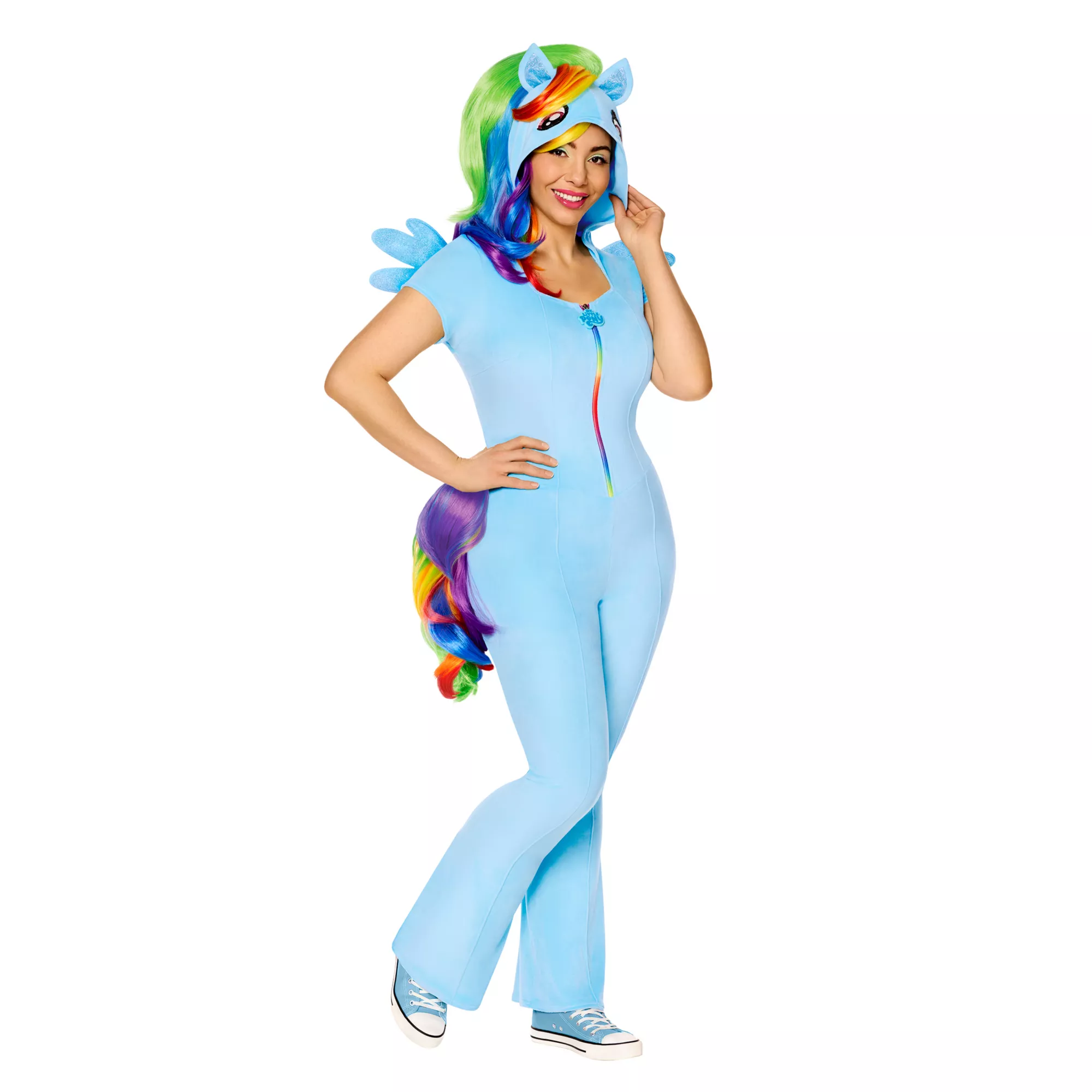 Adult Rainbow Dash Jumpsuit Costume -  My Little Pony Friendship Is Magic at Spencer's