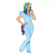 Adult Rainbow Dash Jumpsuit Costume -  My Little Pony Friendship Is Magic at Spencer's