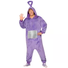 Adult Tinky Winky Jumpsuit Costume -  Teletubbies at Spencer's