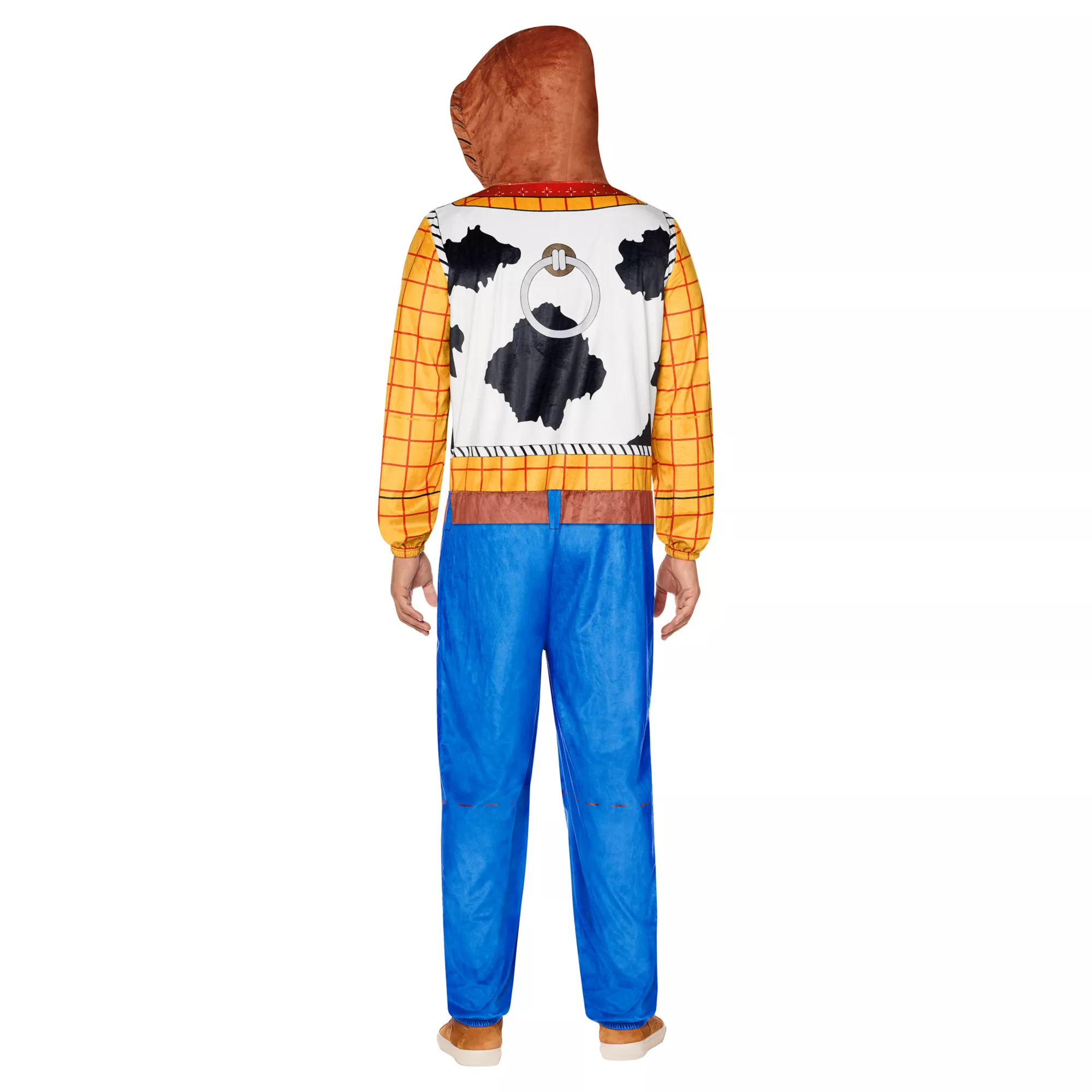 Adult Woody Hooded Plush Jumpsuit Costume - Toy Story at Spirit Halloween