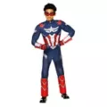Kids Captain America Muscle Jumpsuit Costume - Brave New World at Spirit Halloween