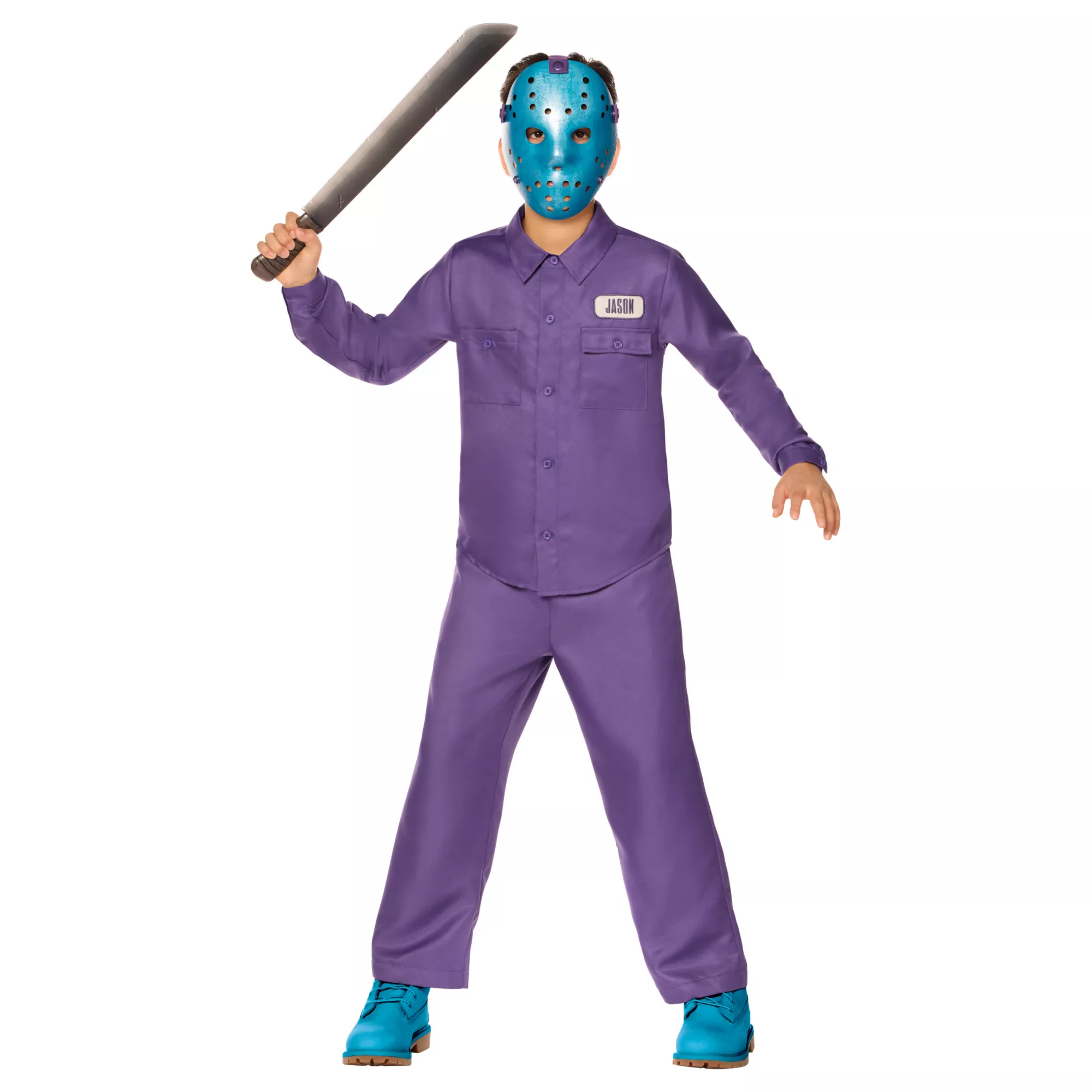 Kids Retro Jason Jumpsuit Costume - Friday the 13th: The Game at Spencer's