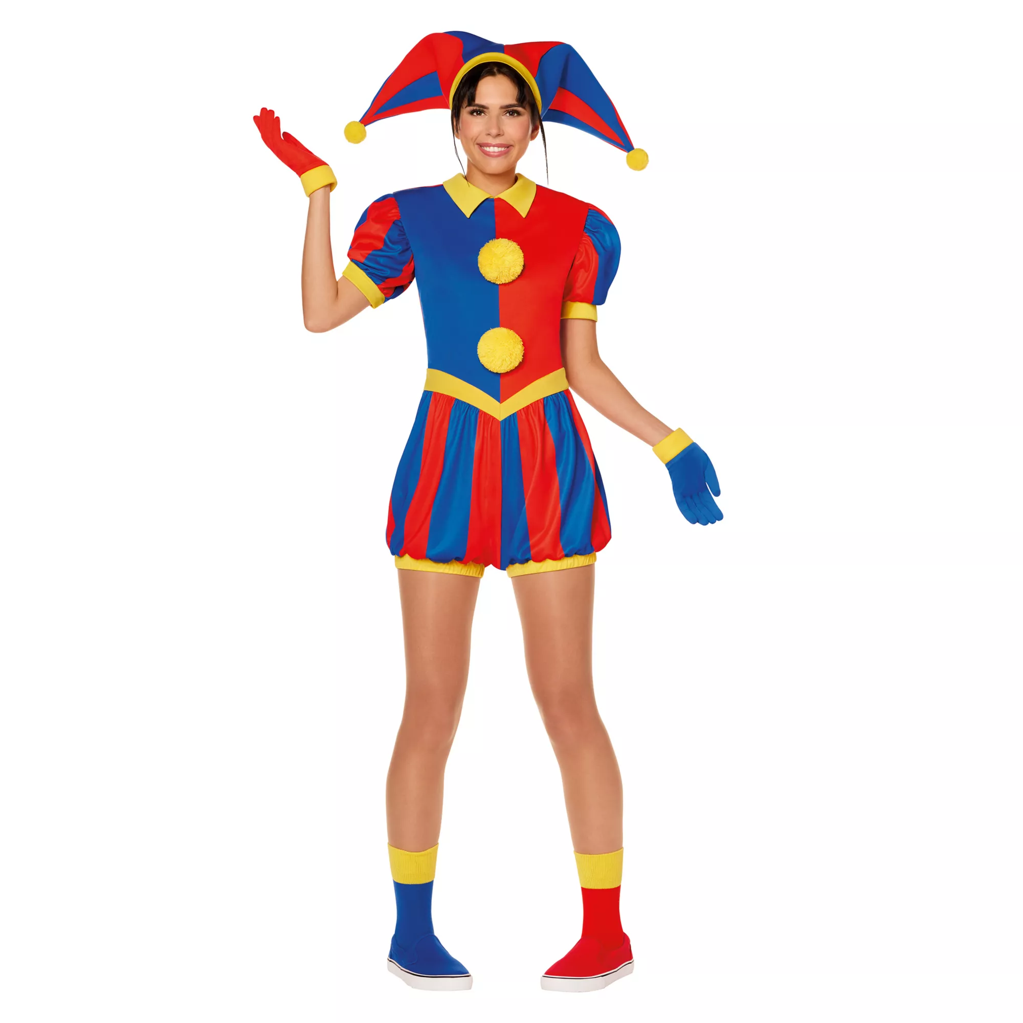 Adult Pomni Costume - The Amazing Digital Circus at Spirit Halloween