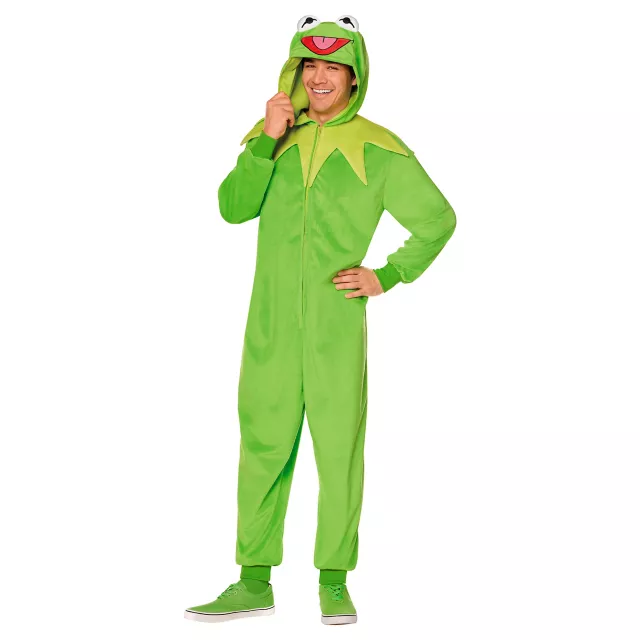 Adult Kermit the Frog Jumpsuit Costume - The Muppets at Spirit Halloween