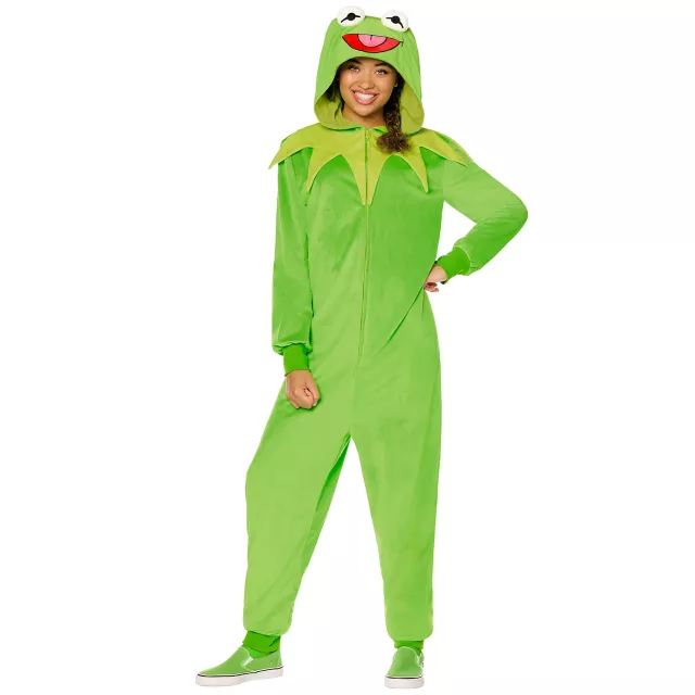 Adult Kermit the Frog Jumpsuit Costume - The Muppets at Spirit Halloween