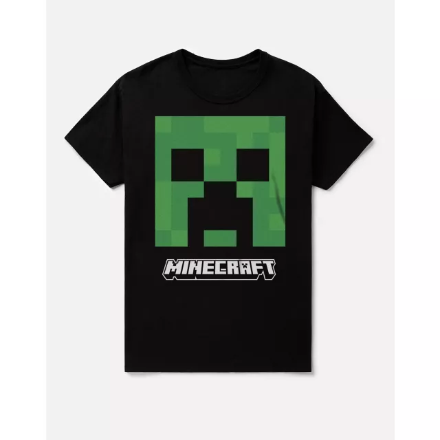 Kids Black and Green Creeper T Shirt - Minecraft at Spirit Halloween