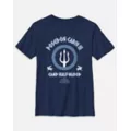 Kids Percy Jackson Camp Half-Blood Poseidon Cabin III Navy T Shirt at Spirit Halloween