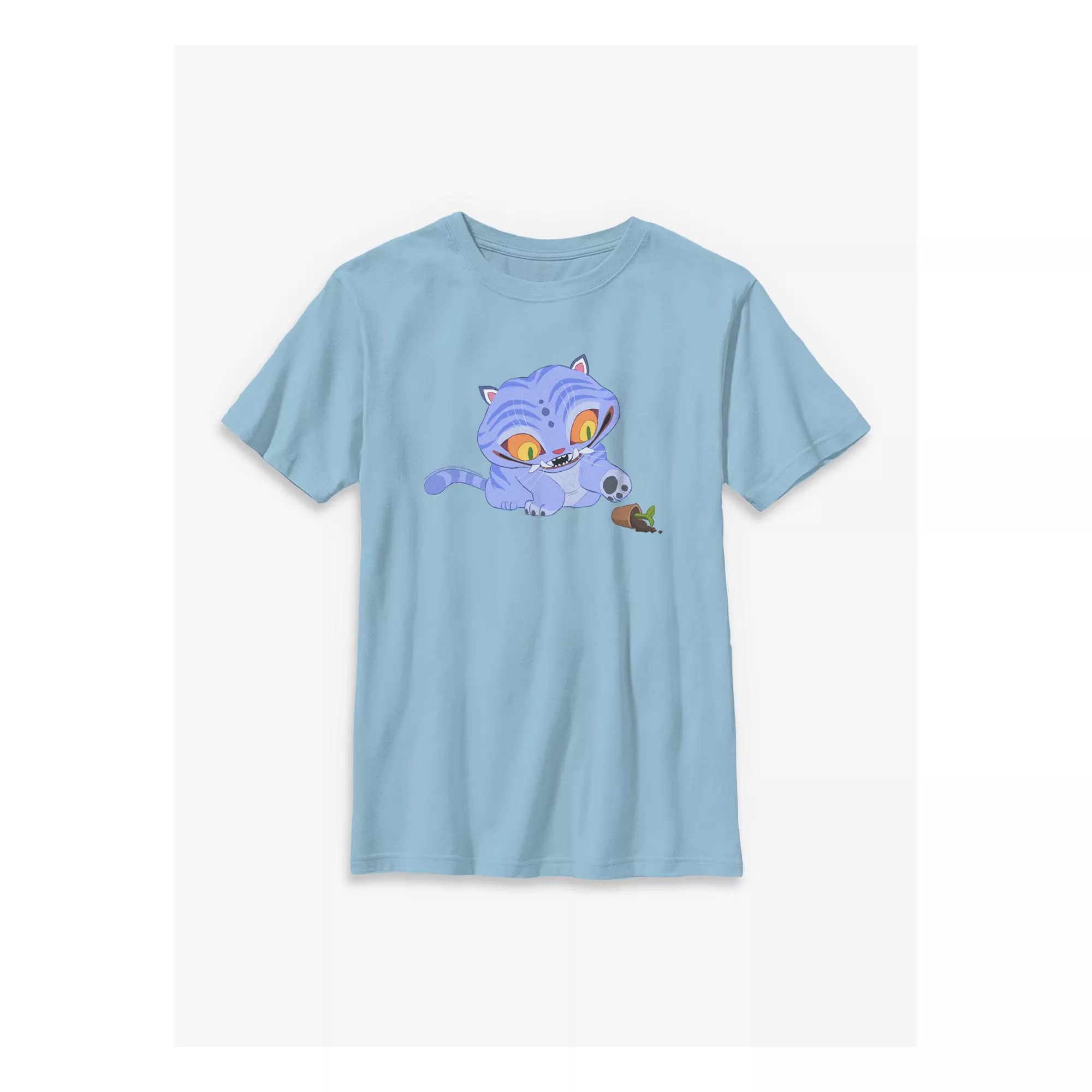 Kids Chibi Derpy Tiger Plant T Shirt - KPop Demon Hunters at Spirit Halloween