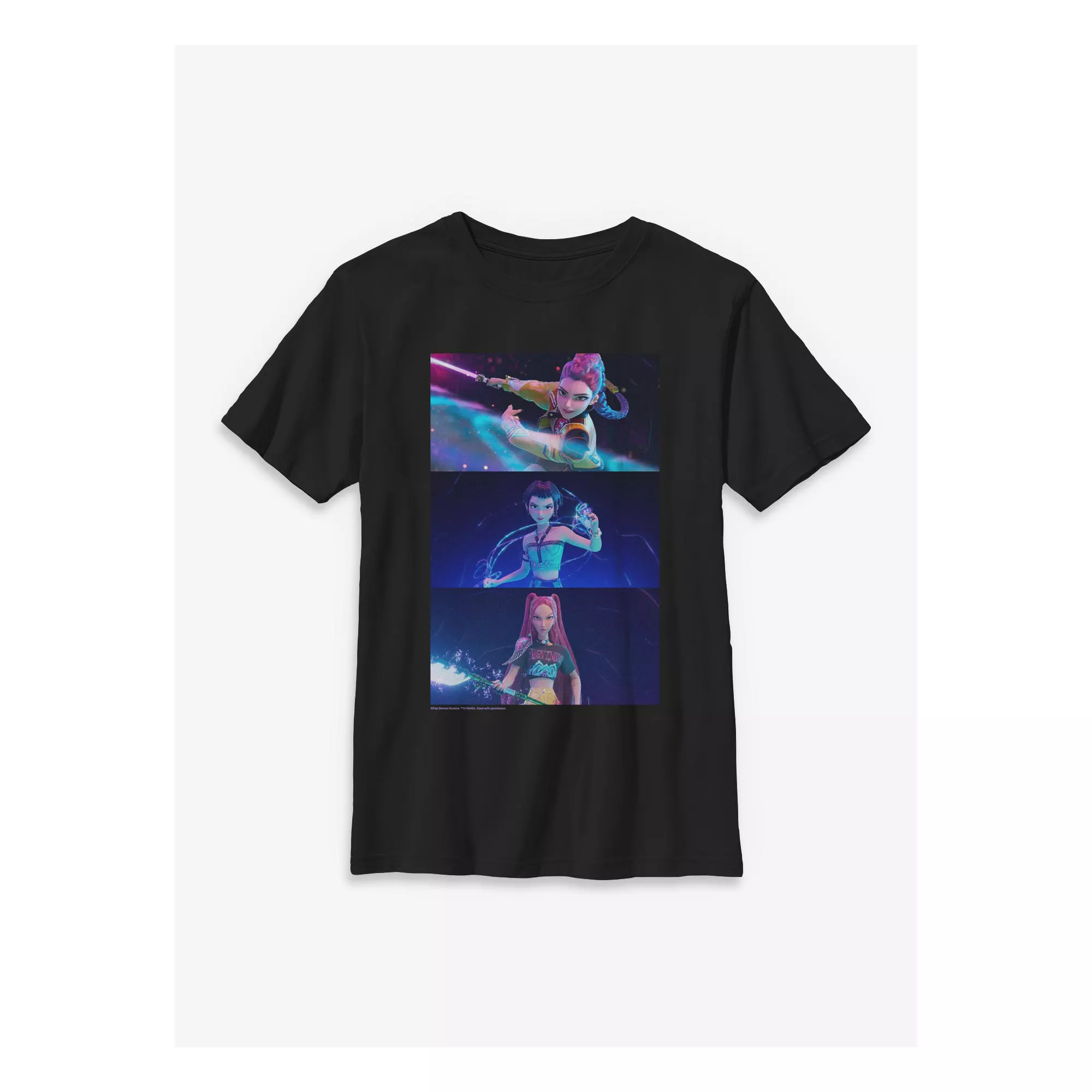 Kids Rumi Zoey and Mira T Shirt - KPop Demon Hunters at Spirit Halloween