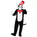 Adult Cat in the Hat Mascot Jumpsuit Costume - Dr. Seuss at Spirit Halloween