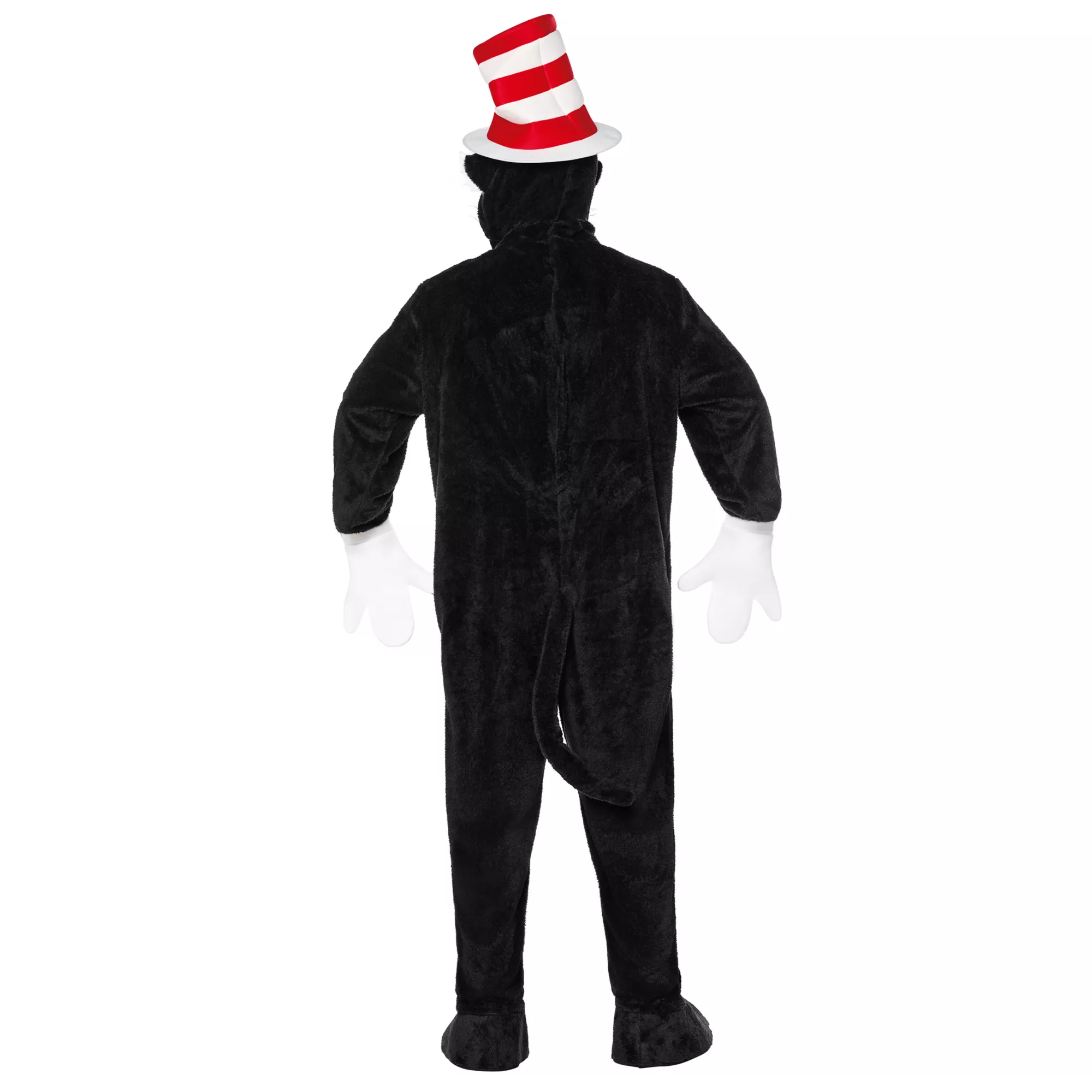 Adult Cat in the Hat Mascot Jumpsuit Costume - Dr. Seuss at Spirit Halloween