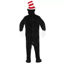 Adult Cat in the Hat Mascot Jumpsuit Costume - Dr. Seuss at Spirit Halloween