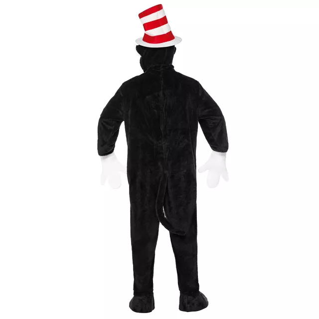 Adult Cat in the Hat Mascot Jumpsuit Costume - Dr. Seuss at Spirit Halloween