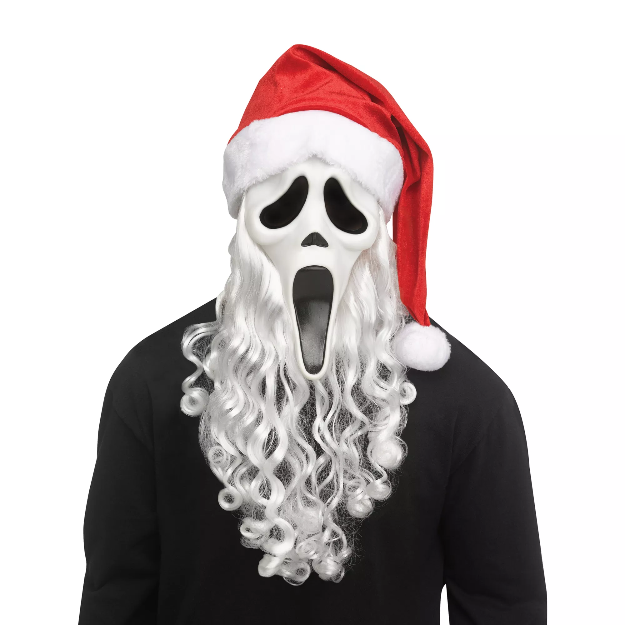 Ghost Face Santa Full Mask at Spirit Halloween