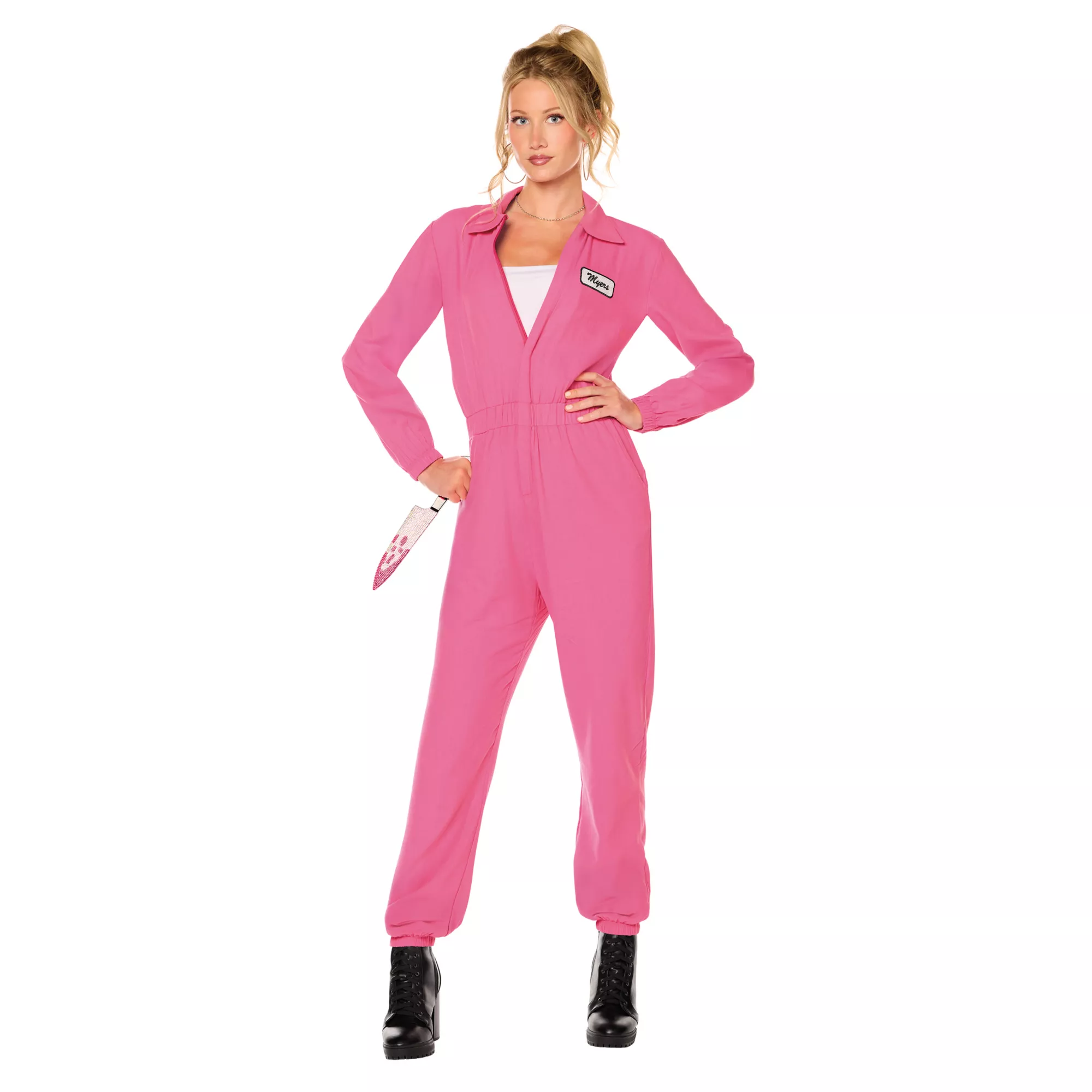 Adult Pink Michael Myers Jumpsuit Costume - Halloween II at Spirit Halloween