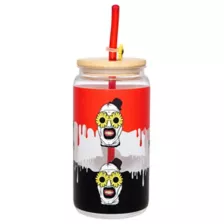 Art the Clown Pool Party Can with Straw Topper 16 oz. - Terrifier at Spirit Halloween