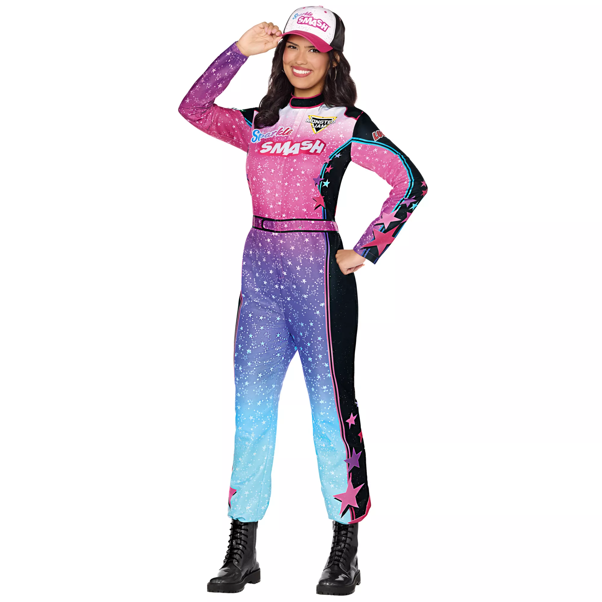Adult Sparkle Smash Jumpsuit Costume - Monster Jam at Spirit Halloween