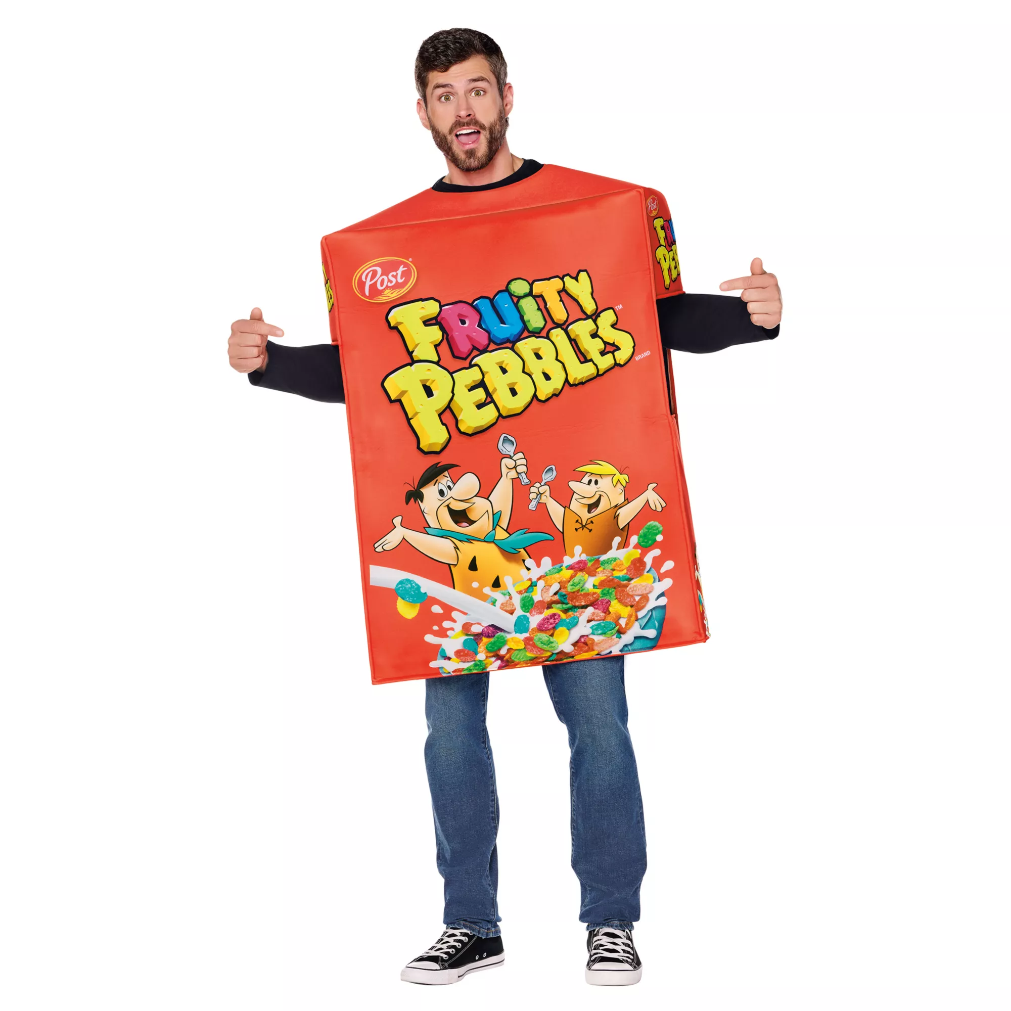 Kids Fruity Pebbles Cereal Box 3D Costume at Spirit Halloween