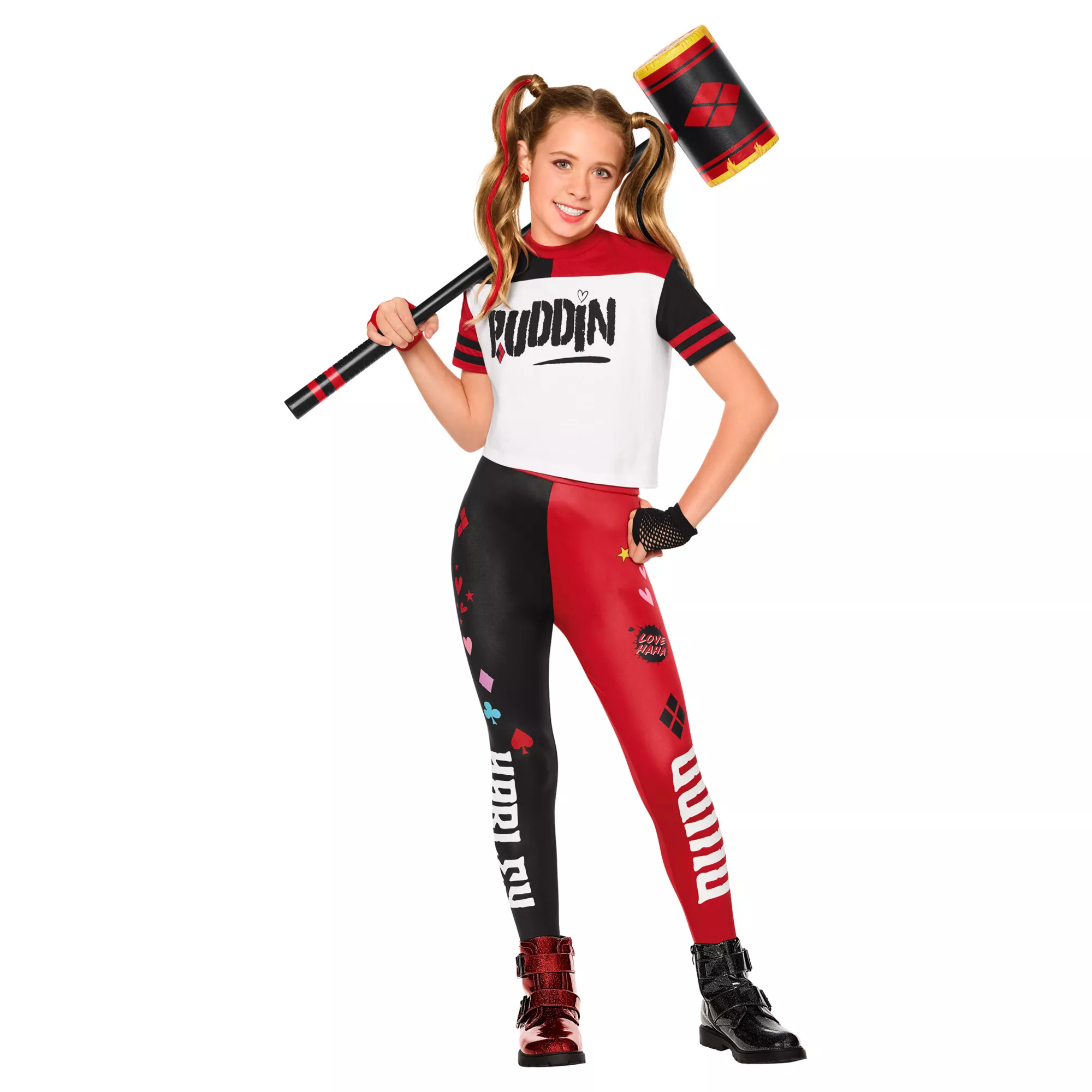 Kids Harley Quinn Puddin Costume - DC Villains at Spirit Halloween