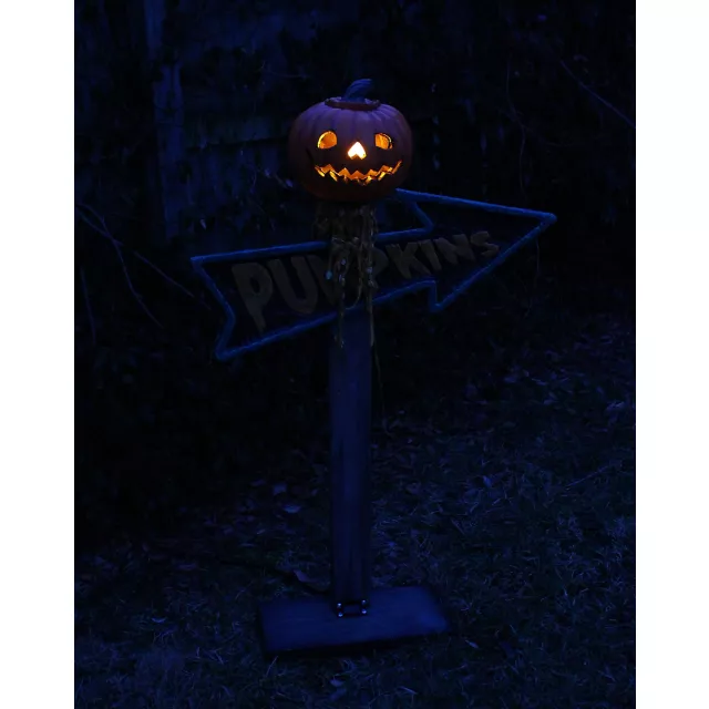 Light-Up Pumpkin Sign - Beastcraft at Spirit Halloween