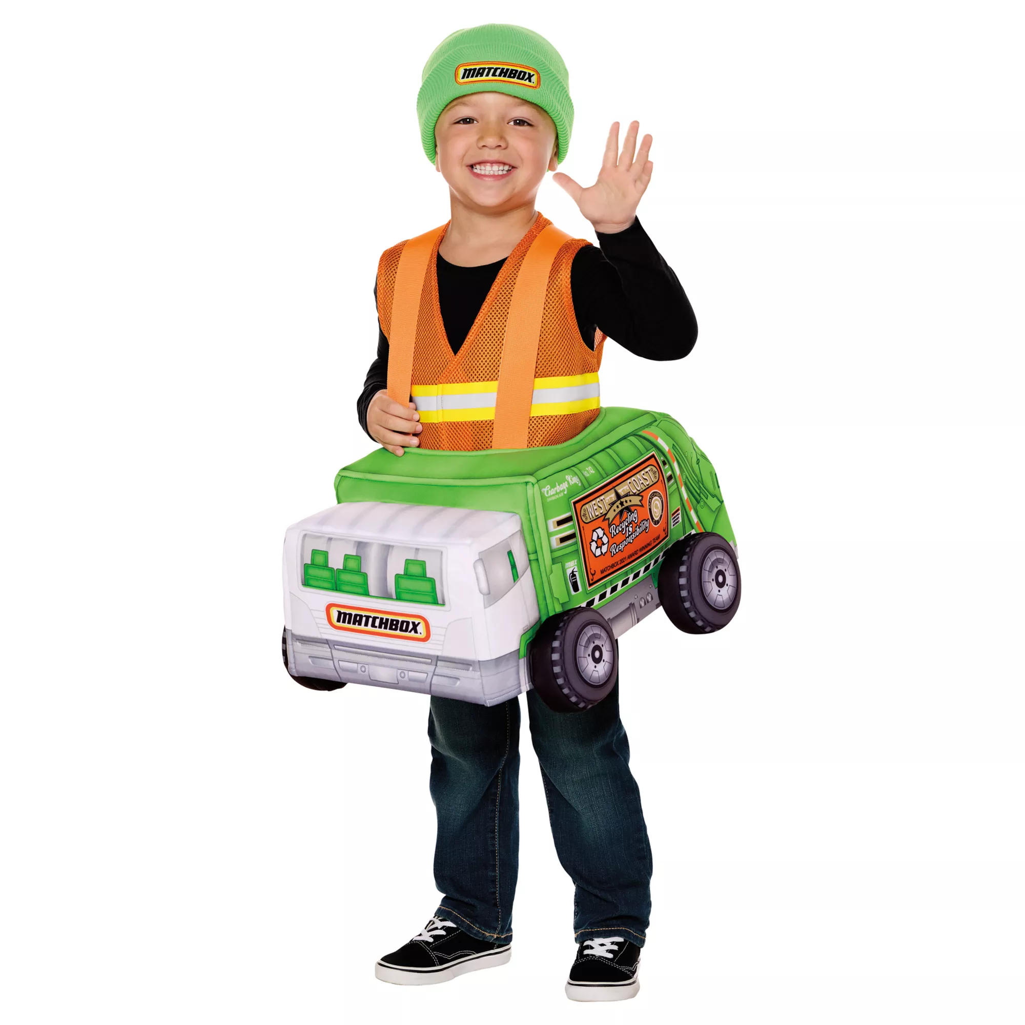 Toddler Matchbox Trash Truck Ride-Along Costume at Spirit Halloween