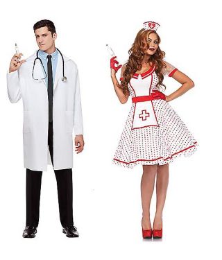 Doctor and Nurse Couple Costume