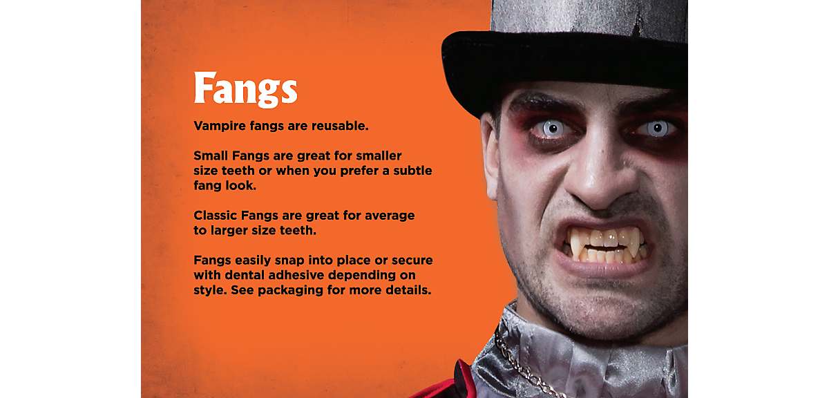 How to Apply Fake Fangs