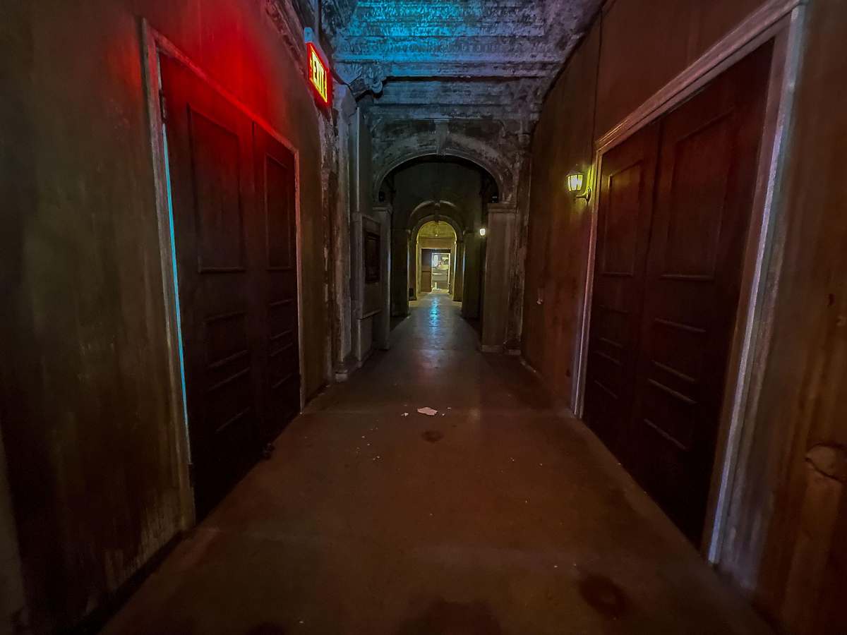 Pictured: One of the long, looming hallways found within Pennhurst Asylum