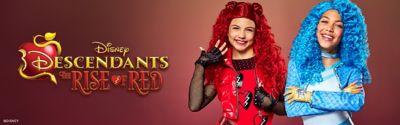 open lace back dress Descendants: The Rise of Red Cosplay Costume Queen of Hearts Red Dress –  ACcosplay main image 1