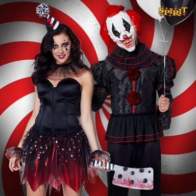 scary clown couple costumes