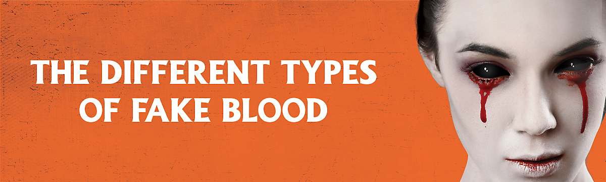 Different types of fake blood