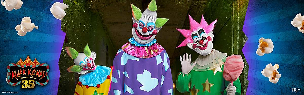 Killer Klowns from Outer Space Halloween costumes, accessories, and decorations