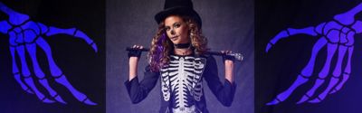 Bone-Chilling Skeleton Costumes and Décor for the (Halloween) Win 