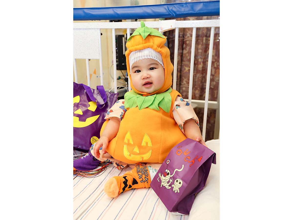 Spirit of Children hospital event baby pumpkin costume