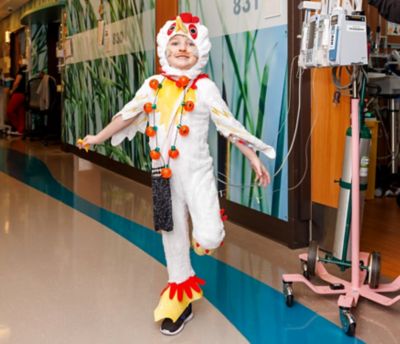 Spirit of Children hospital event children's chicken costume